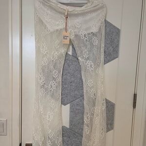 White Lacey Pants